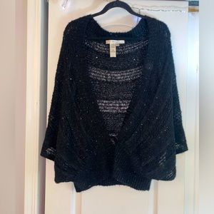 Black cardigan with sequins